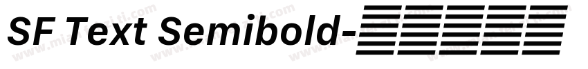 SF Text Semibold字体转换